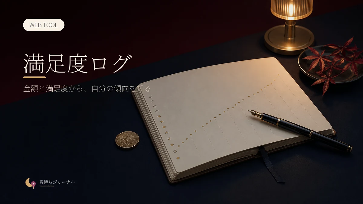 満足度ログ|金額と満足度から自分の傾向を知るWebツール